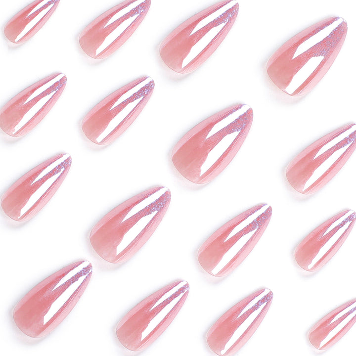 Artistic stiletto nails with glitter gradient and elegant design Stornfield