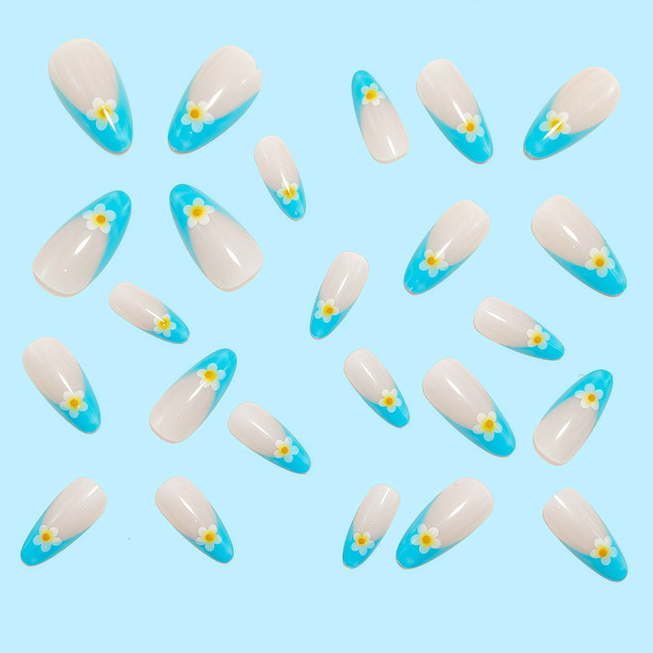 Creative artificial nails with floral accents Stornfield