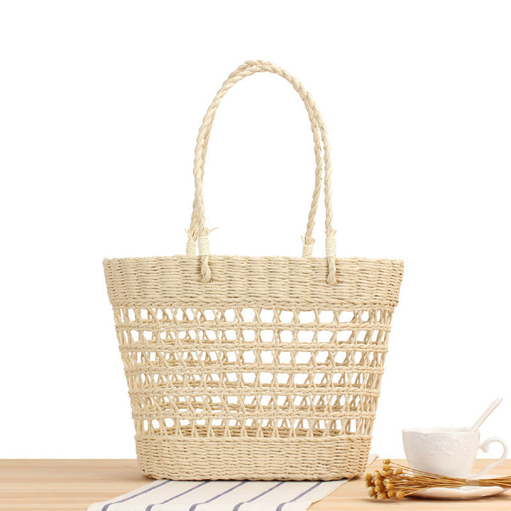 Woven Beach Bag Made of Natural Material Stornfield