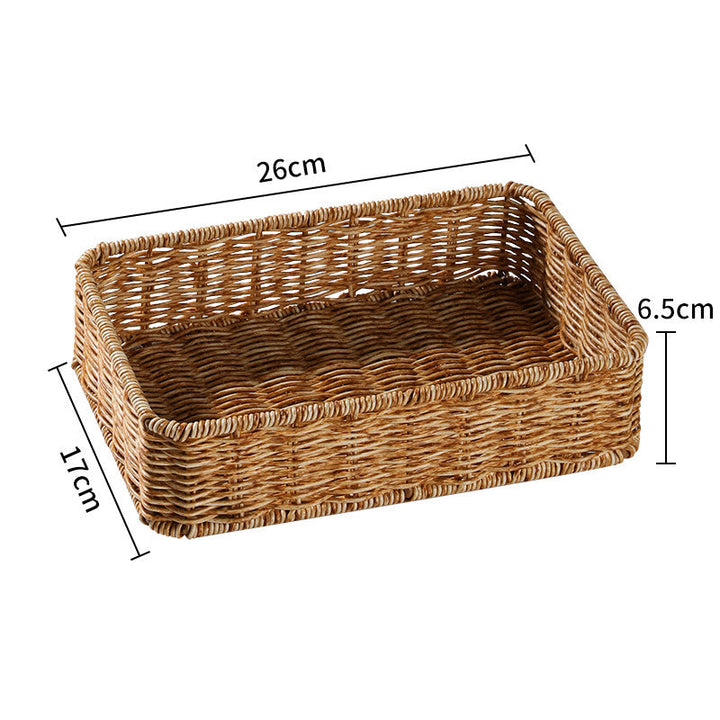 Handcrafted Rectangular Wicker Storage Bin Stornfield
