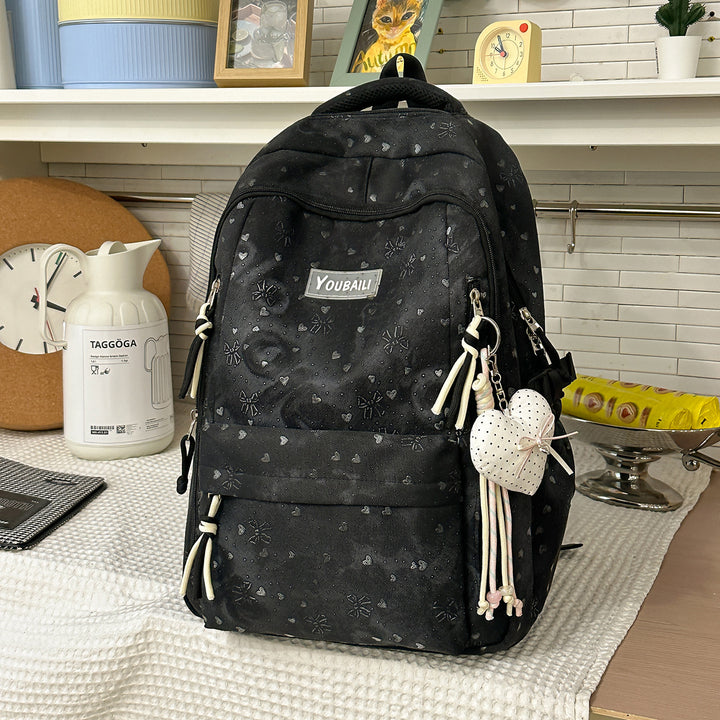 Stylish Floral-Embossed Backpack Stornfield