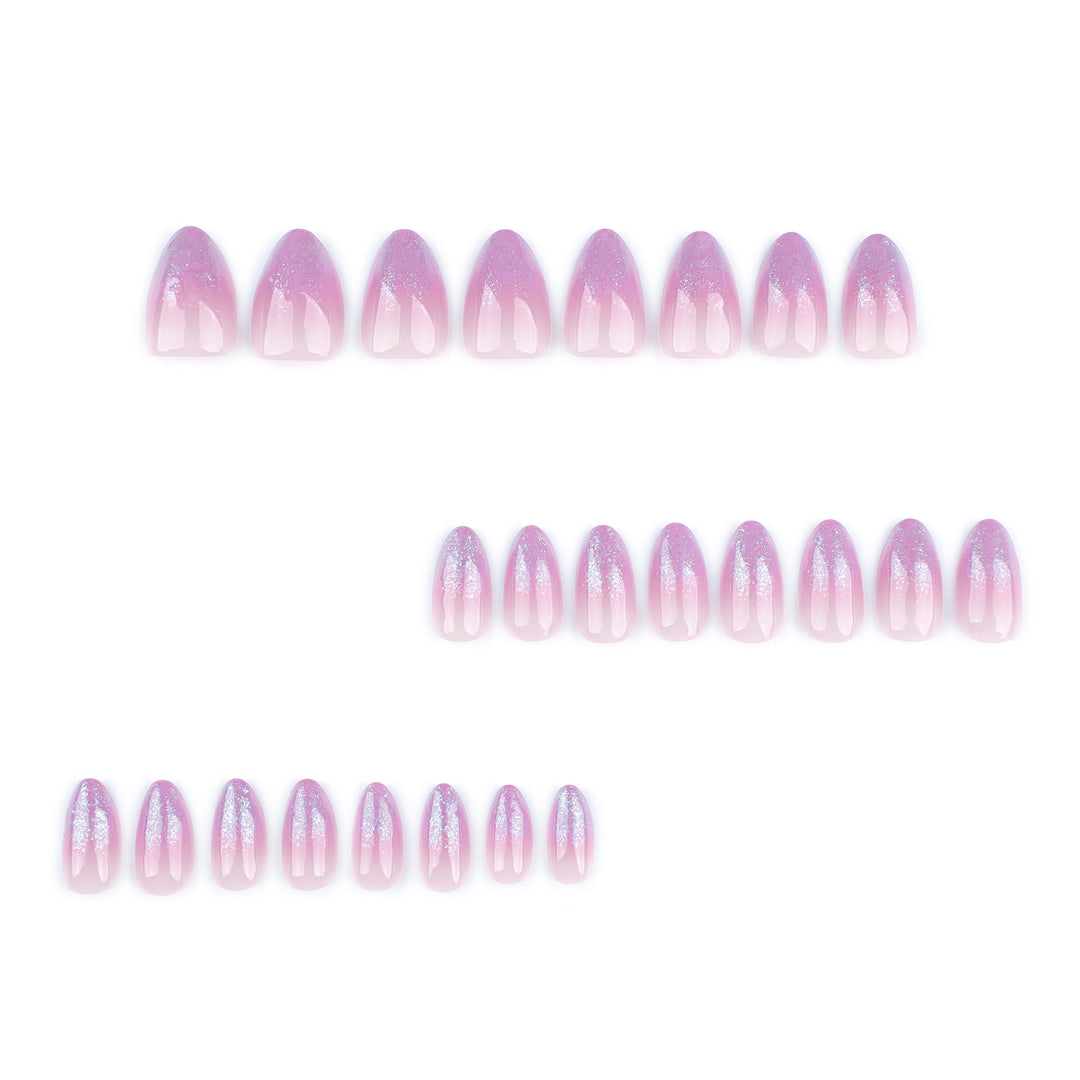 Artistic Nail Extensions with Glitter Gradient Stornfield