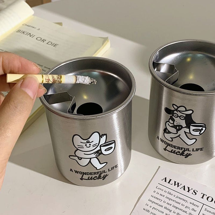 Stainless Steel Ashtray with Charming Design Stornfield