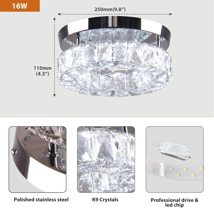 Modern Decorative Crystal Wall Light Fixture