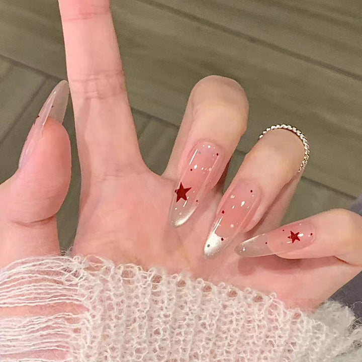 Artistic Floral Press-On Nail Set Stornfield