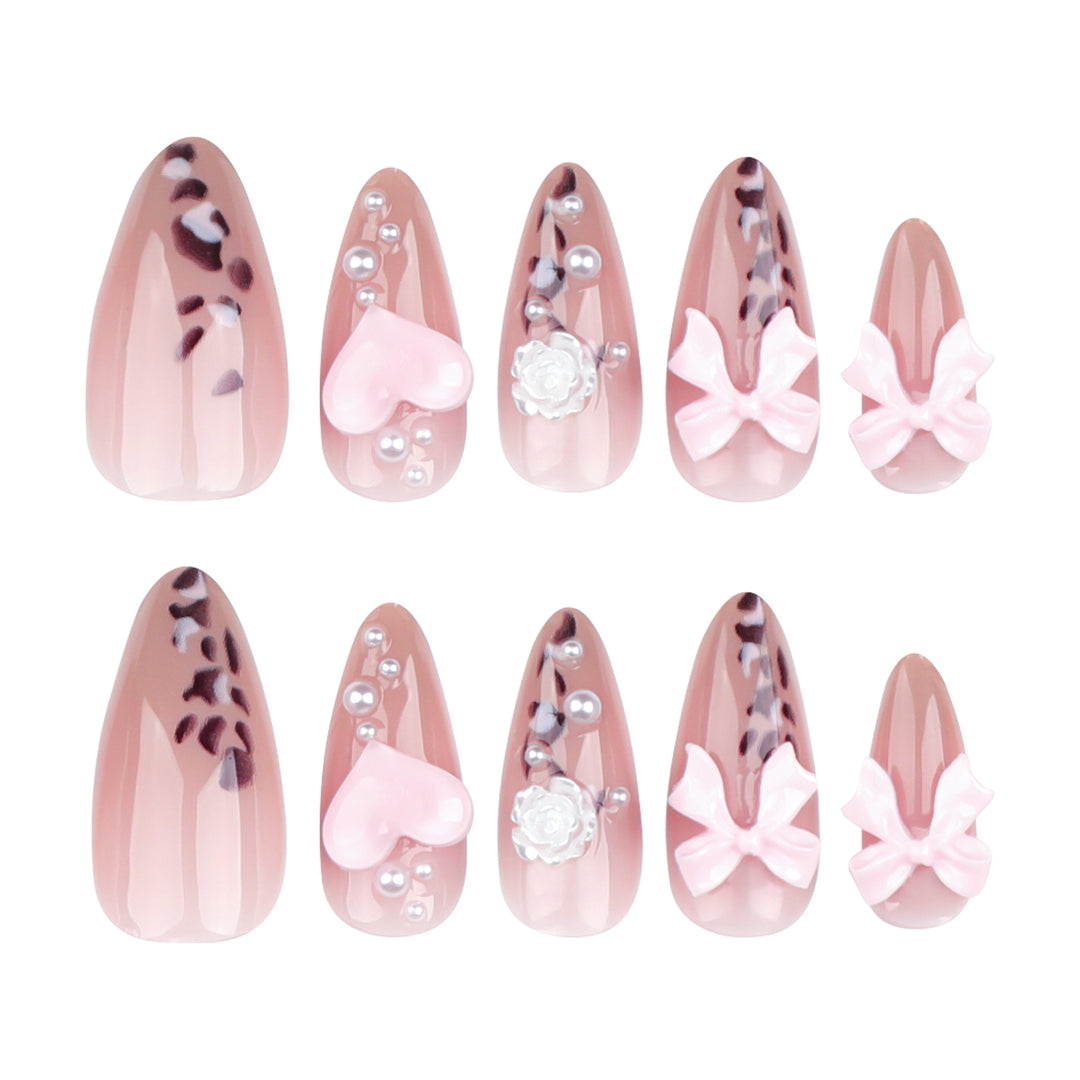 Artful nail extensions with decorative 3D designs Stornfield
