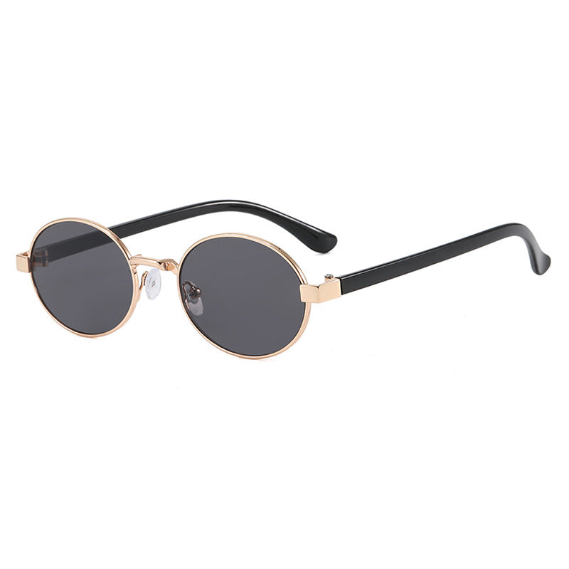 Women's round glasses with elegant metal frame and adjustable nose pads Stornfield