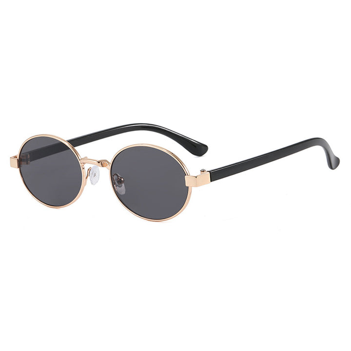Women's round glasses with elegant metal frame and adjustable nose pads Stornfield