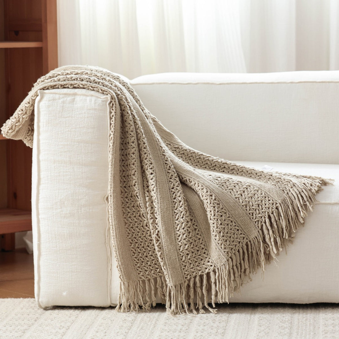 Handcrafted Macramé Throw Blanket