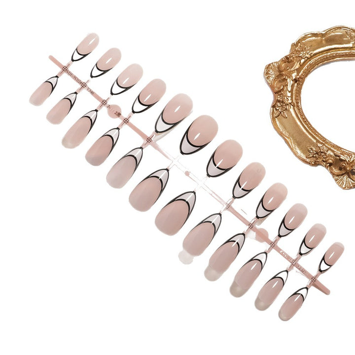 Stylish French Tip Press-On Nail Set Stornfield