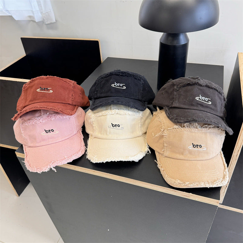 Men's Distressed Denim Snapback Cap Stornfield