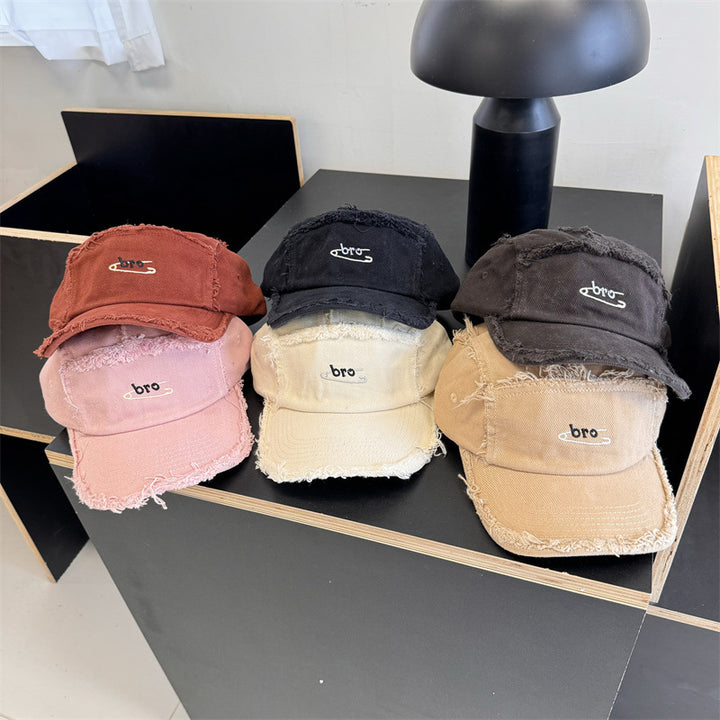 Men's Distressed Denim Snapback Cap Stornfield