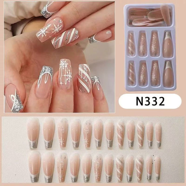 Glamorous nail tips with glitter tips Stornfield