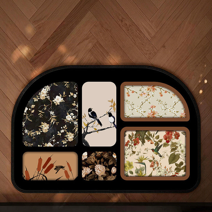 Non-Slip Geometric Pattern Kitchen Mat