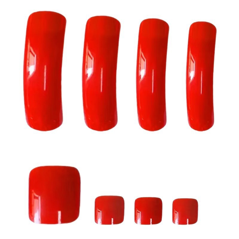 Glossy Long Press-On Nail Set Stornfield