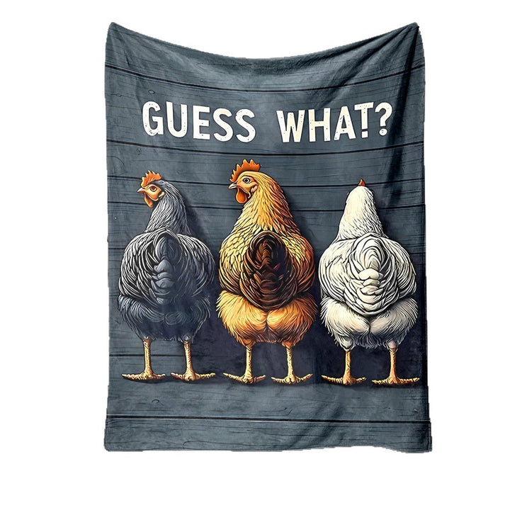 Soft Cartoon Dachshund-Themed Fleece Blanket