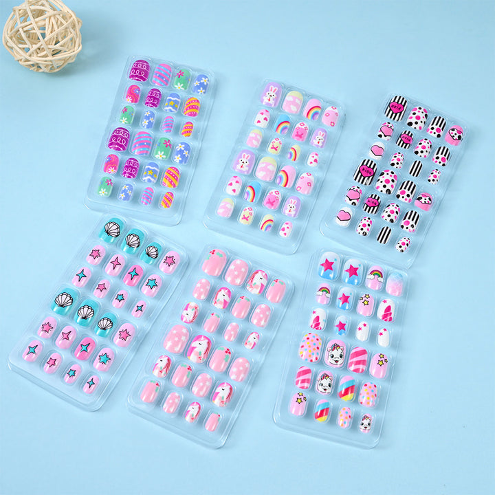 Themed Summer Beach Nail Art Press-On Nails Stornfield