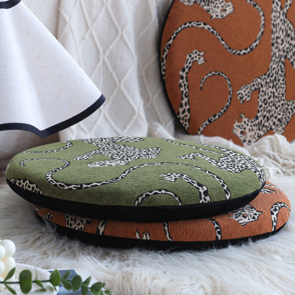 Seat cushion with animal pattern