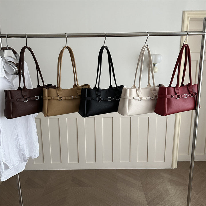 Structured Leather Handbag