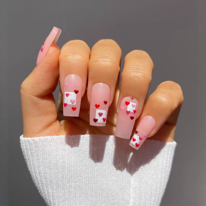 Artistic Nail Extensions with Heart Design Stornfield