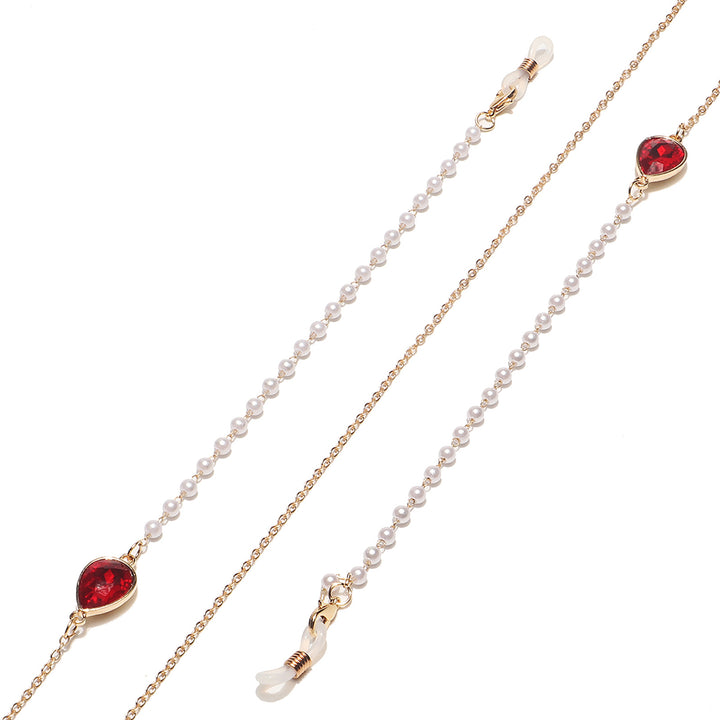 Elegant Pearl and Crystal Eyewear Chain Stornfield