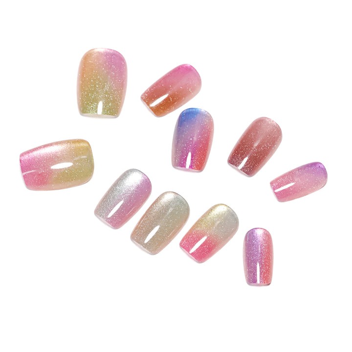 Artistic and colorful acrylic nails Stornfield