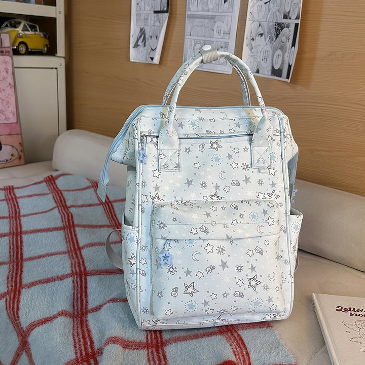 Stylish Star-Patterned Backpack Stornfield