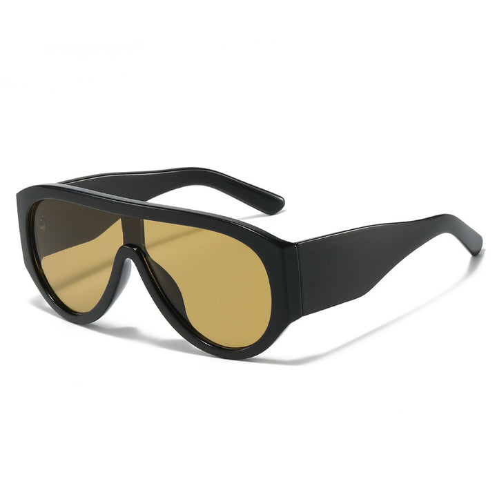 Retro-Inspired Oversized Sun Shield Sunglasses Stornfield
