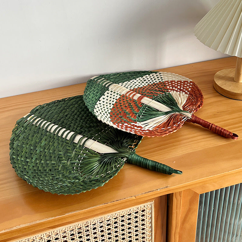 Women Hand-woven Fan made of natural material Stornfield