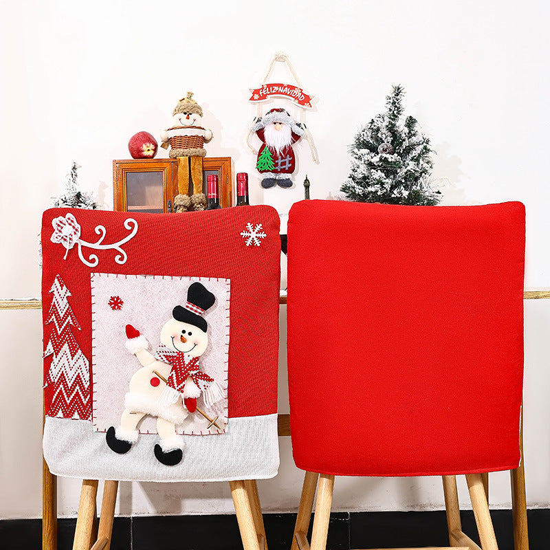 Festive chair covers with Christmas motif Stornfield