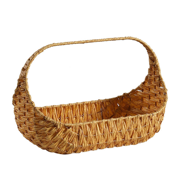 Unisex Handwoven Shopping Basket with Ergonomic Design Stornfield