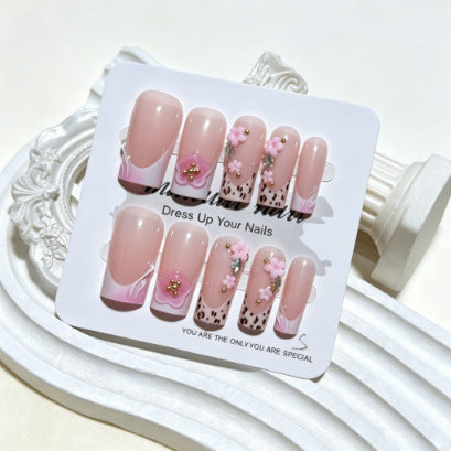 Floral Decorative Press-On Nail Tips Stornfield