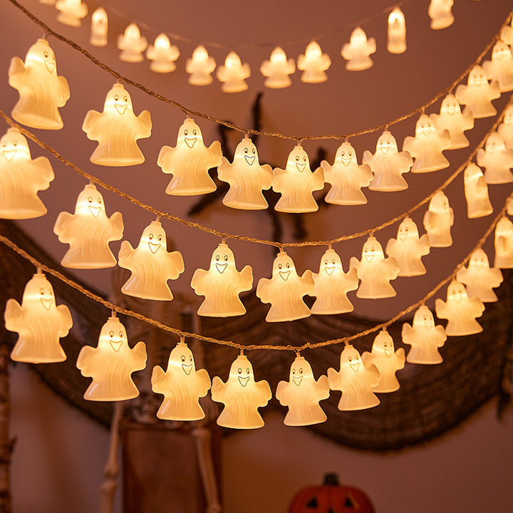 Festive Ghost LED String Lights Stornfield