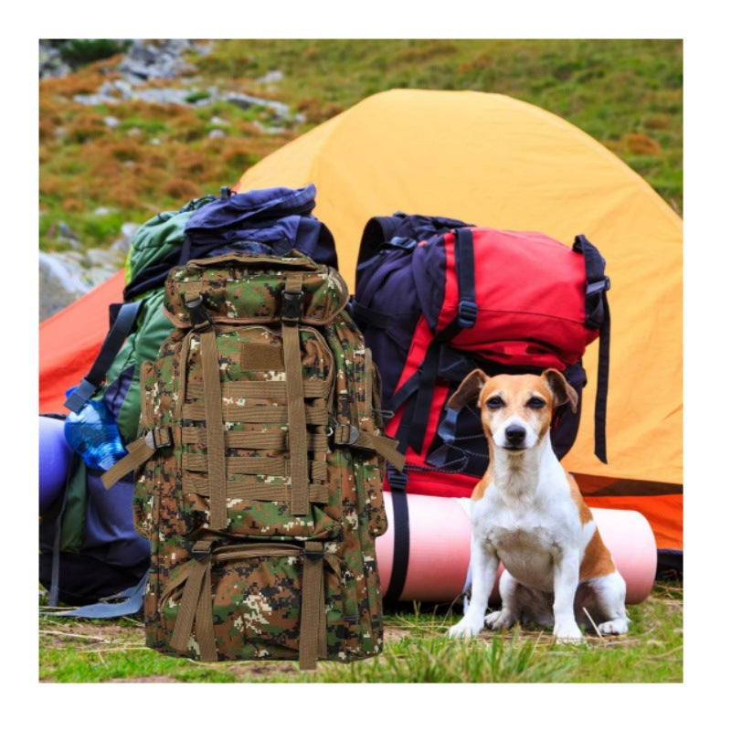 Tactical backpack with modular compartments and breathable back Stornfield