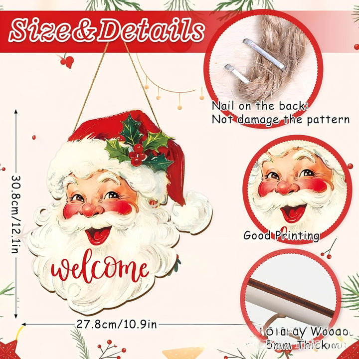Decorative wooden sign with winter motifs Stornfield