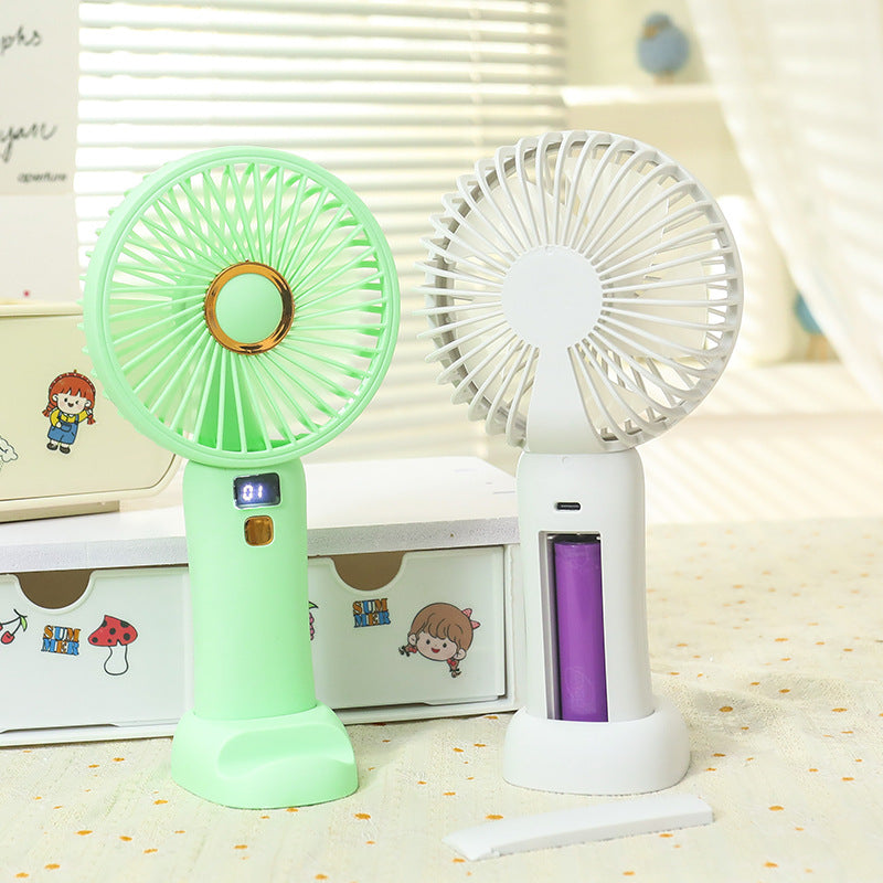 Women's Portable Hand Fan with Energy-Efficient USB Charging Function Stornfield