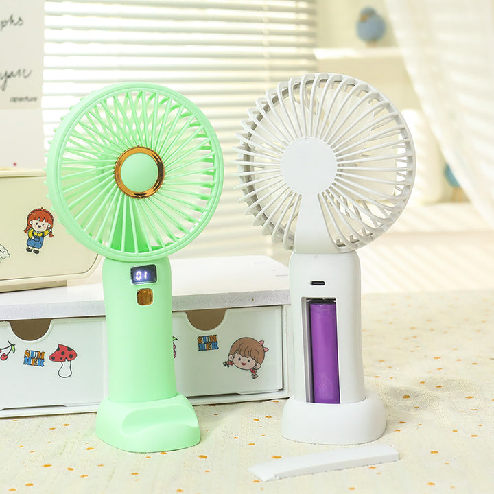 Women's Portable Hand Fan with Energy-Efficient USB Charging Function Stornfield