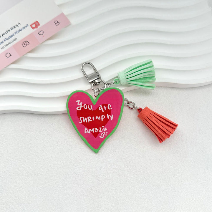 Quirky Heart Charm Keychain Stornfield