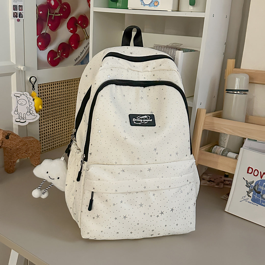 Star-Print Spacious Backpack Stornfield