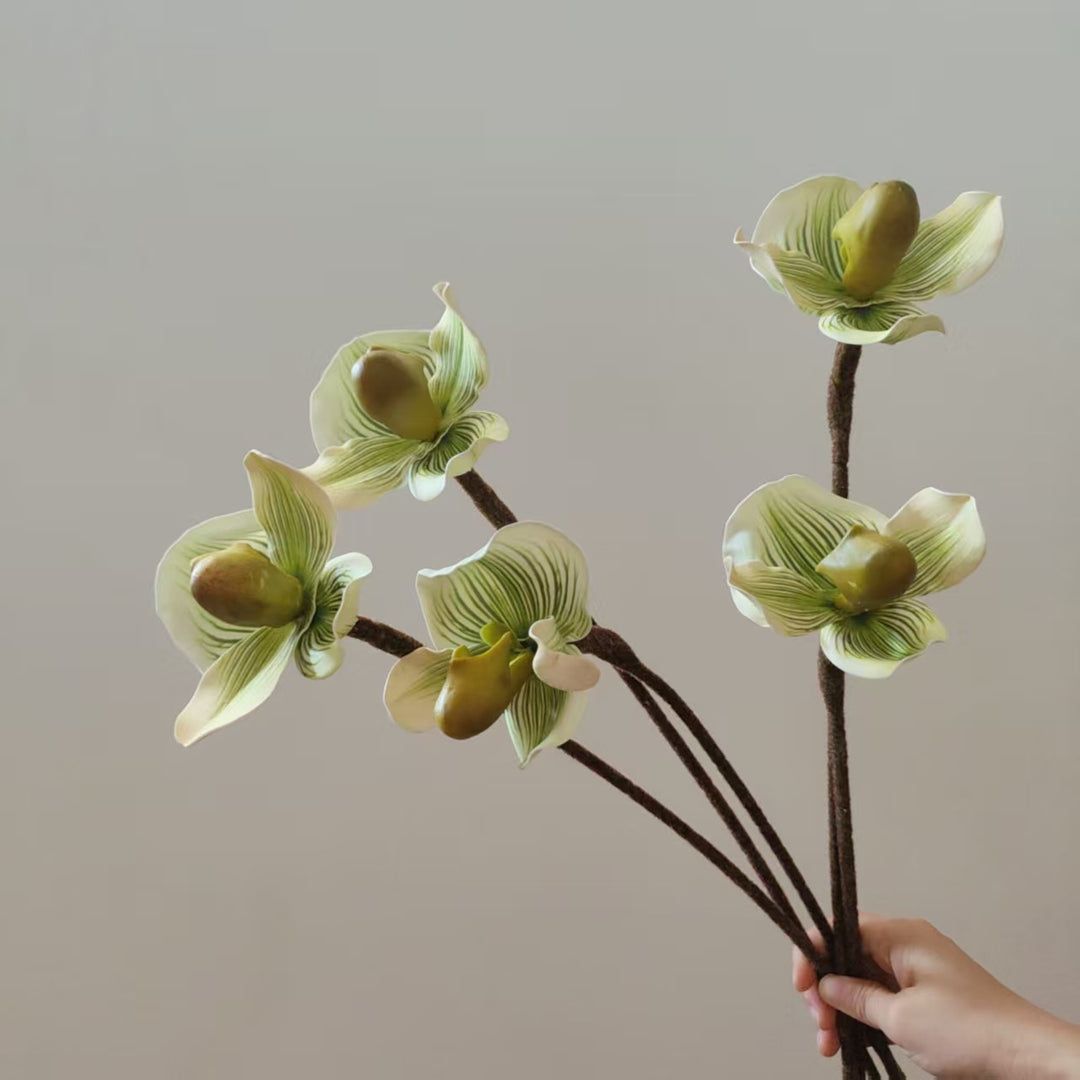 Realistic Orchid Stem Vase Decoration