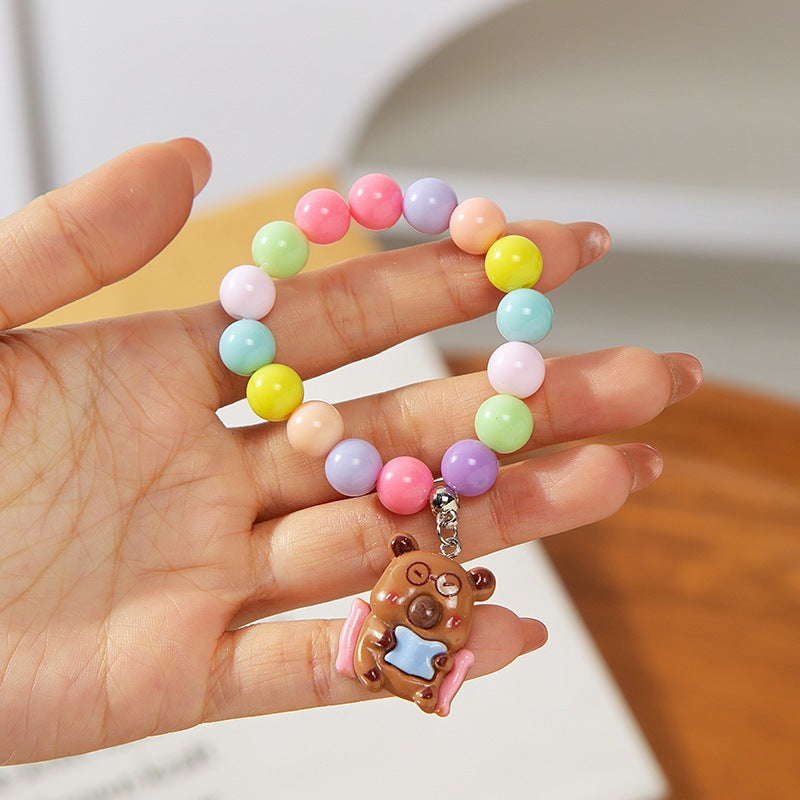 Colorful children's bracelet with crafted pendant Stornfield