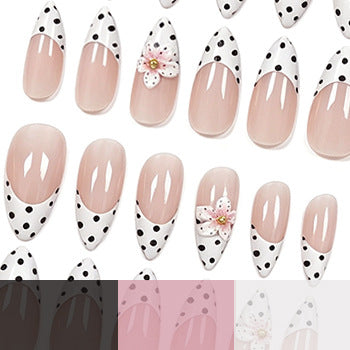 Elegant Floral Tip Acrylic Nail Enhancements Stornfield