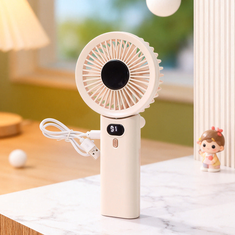 Women Portable Hand Fan with Temperature Regulating Display Stornfield