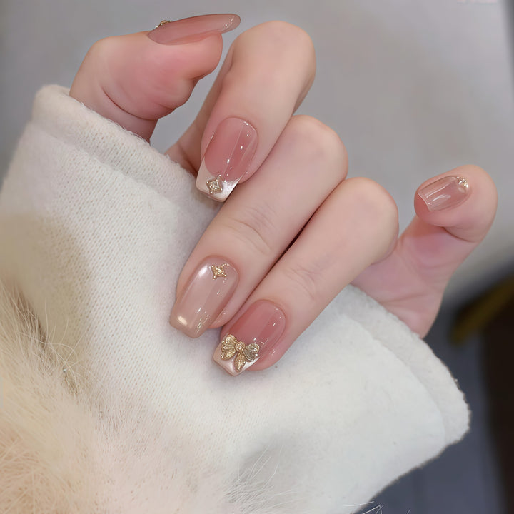 Artificial artificial nails with elegant glitter details Stornfield
