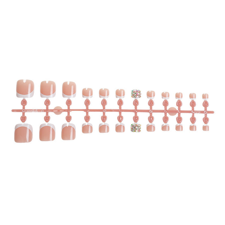 Artificial nail set with glamorous 3D decorations Stornfield
