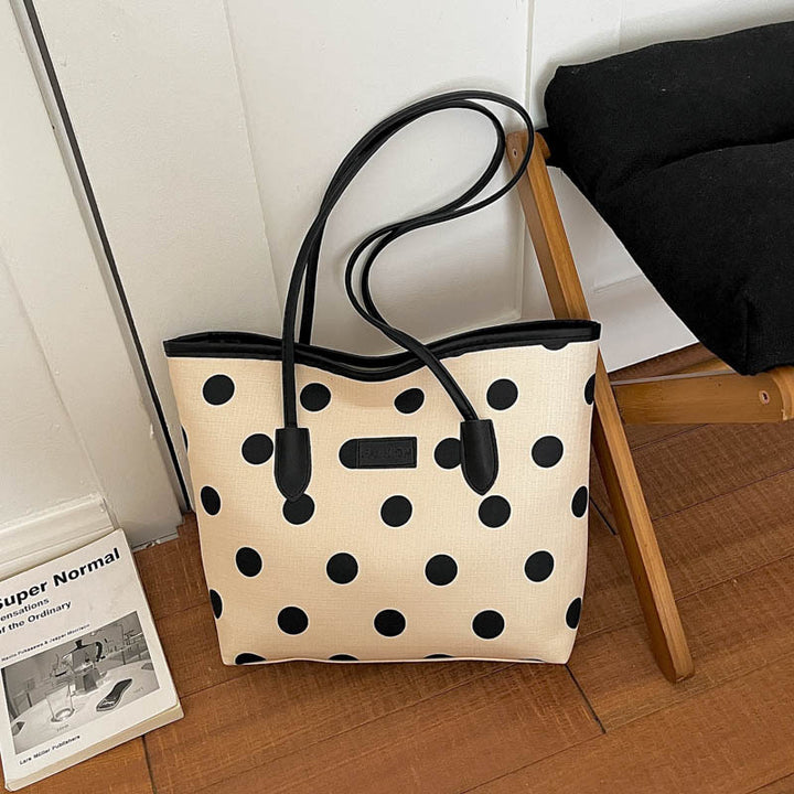 Polka Dot Casual Tote Bag