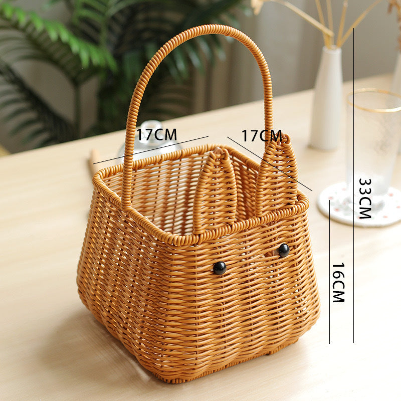 Rabbit Ears Woven Storage Basket Stornfield