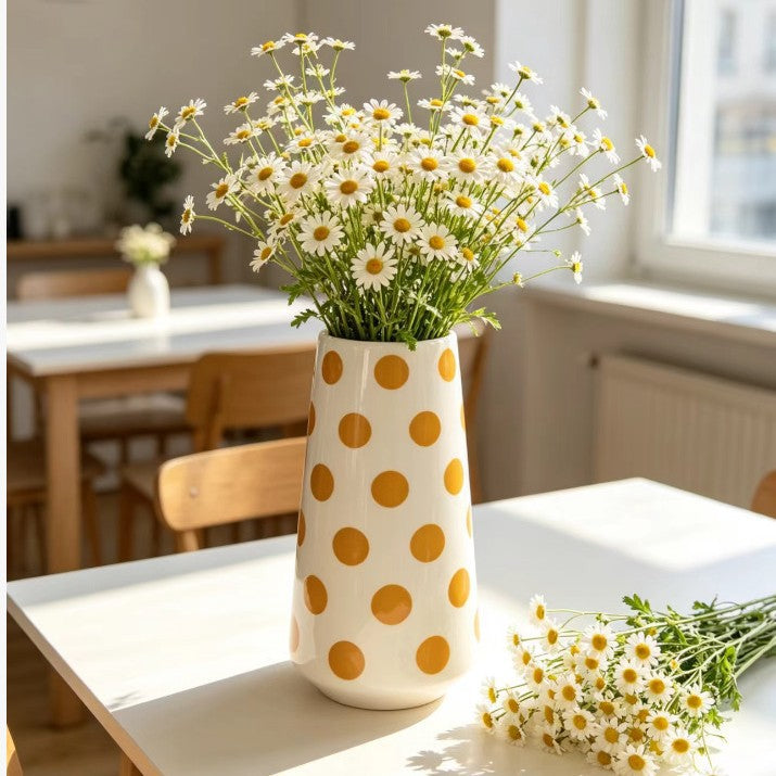 Modern Polka Dot Ceramic Vase Stornfeild
