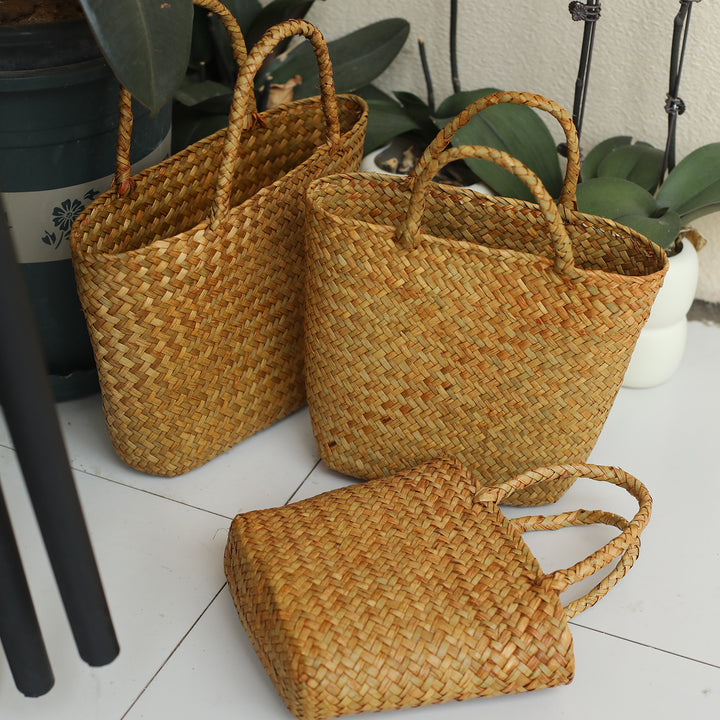 Unisex Handwoven Shopping Basket Stornfield