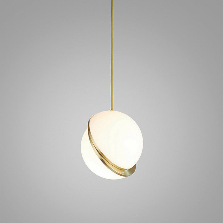 Modern Minimalist Pendant Light with Elegant Gold Accents